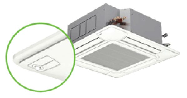 画像1: 日立 てんかせ4方向 50型(2馬力) 　 「省エネの達人」冷暖シングルタイプ (1)