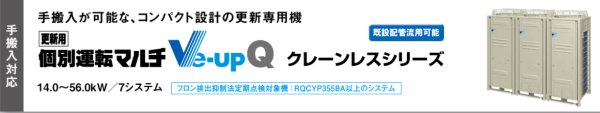 画像1: ダイキン (DAIKIN) ビル用マルチエアコン  更新用個別運転マルチ Ve-upQシリーズ【RQYP140BA】 (1)