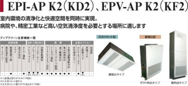 画像1: 日立 ビル用マルチエアコン 室内ユニット テンプクリーン（天井カセット型・壁埋込型）【EPV-AP45K2】 (1)