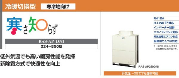 画像1: 日立　ビル用マルチエアコン　寒さ知らず（寒冷地向け）【RAS-AP560DN1】 (1)