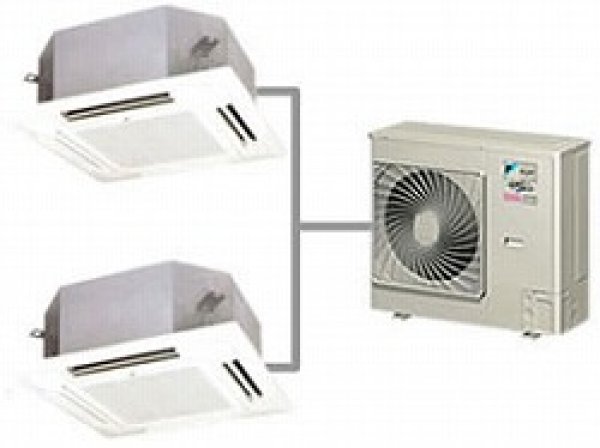 画像1: ダイキン　天カセ　ショーカセ　4方向マルチフロー　ツイン同時マルチタイプ　（３相２００Ｖ） (1)